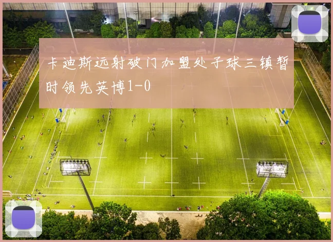 卡迪斯远射破门加盟处子球三镇暂时领先英博1-0